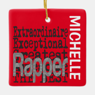 Ornement En Céramique Rapper Extraordinaire PERSONNALISÉ