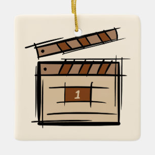 Ornement En Céramique réalisateur, acteur, réalisateur idée cadeau