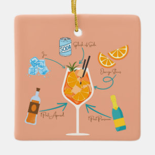 Ornement En Céramique Recette de l'Aperol