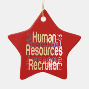 Ornement En Céramique Recruteur des ressources humaines Extraordinaire