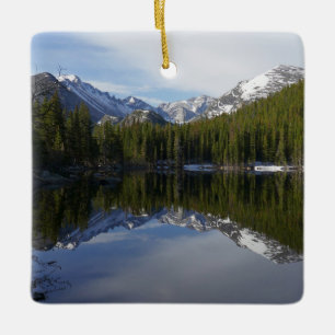 Ornement En Céramique Réflexion du lac Ours II