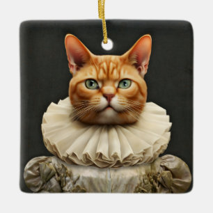 Ornement En Céramique Regal Cat