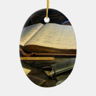 Ornement En Céramique Registre et Lunettes
