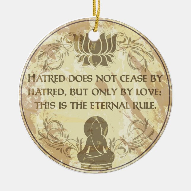 Ornement En Céramique Règle éternelle de Bouddha (Devant)