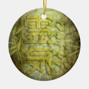 Ornement En Céramique REIKI / conception en bambou