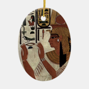 Ornement En Céramique Reine égyptienne antique [Nefertari]