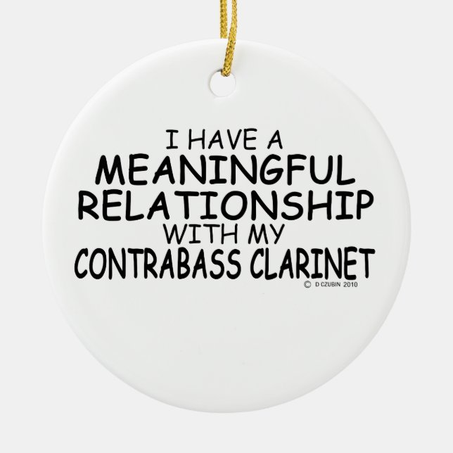 Ornement En Céramique Relation significative Contrabass Clarinet (Devant)