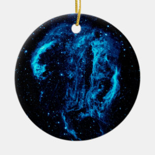Ornement En Céramique Rémanent de supernova de la nébuleuse de la Boucle