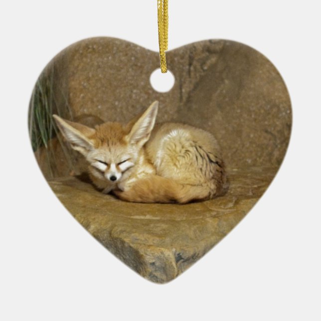 Ornement En Céramique renard de fennec (Devant)