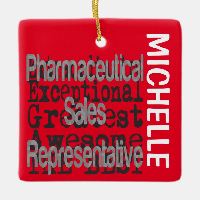 Ornement En Céramique Rep Ventes Pharmaceutiques Extraordinaire CUSTOM (Devant)