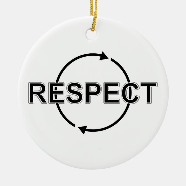 Ornement En Céramique Respect (Devant)