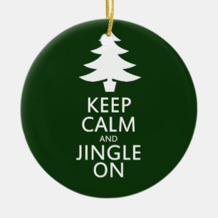 Ornement En Céramique Restez calme et Jingle