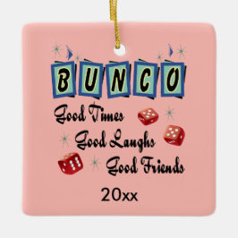 Ornement En Céramique Retro Bunco