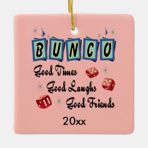 Ornement En Céramique Retro Bunco