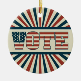 Ornement En Céramique Rétro vote, toute la vitesse