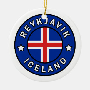 Ornement En Céramique Reykjavik Islande