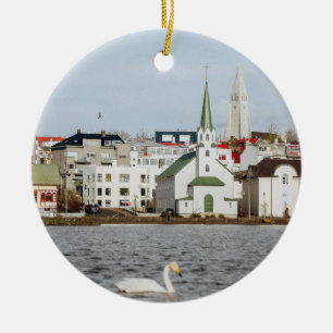 Ornement En Céramique Reykjavik Islande