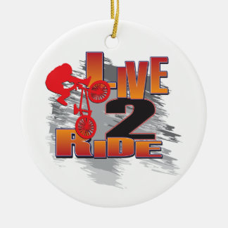 Ornement En Céramique Ride 2 Vélo BMX Live