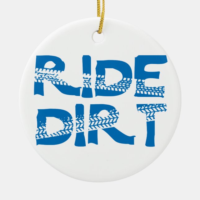 Ornement En Céramique Ride Dirt (Devant)