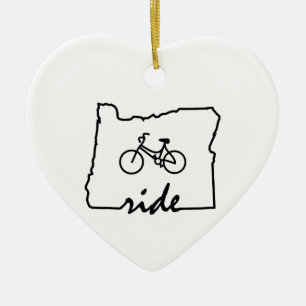 Ornement En Céramique Ride Oregon (Cyclisme)