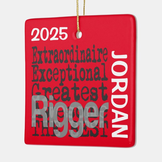 Ornement En Céramique Rigger Extraordinaire CUSTOM (Gauche)