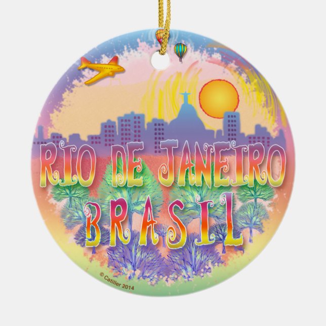 Ornement En Céramique Rio Rio (Devant)
