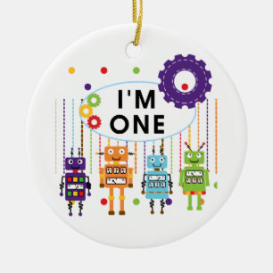 Ornement En Céramique Robot Tshirts et cadeaux d'anniversaire