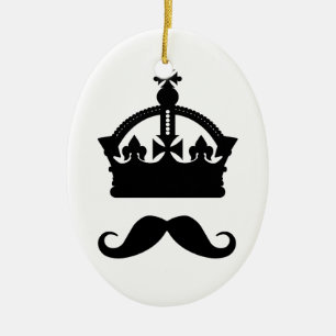 Ornement En Céramique Roi d'ornement de coutume de moustaches