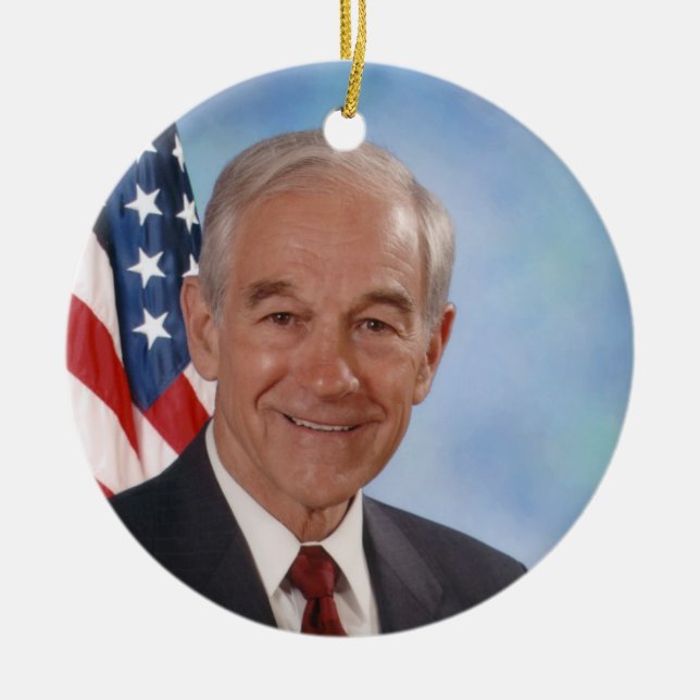 Ornement En Céramique Ron Paul (Devant)