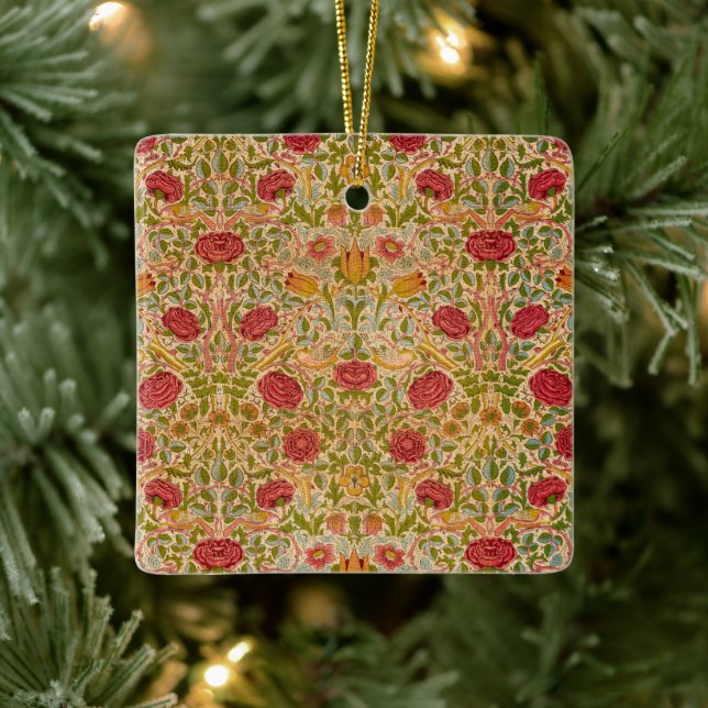 Ornement En Céramique Rose, 1883 par William Morris (Arbre)