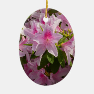 Ornement En Céramique Rose Azalea Bush printemps floral