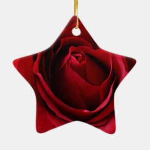 Ornement En Céramique rose rouge profonde