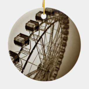 Ornement En Céramique Roue de manège rétro
