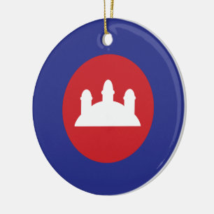 Ornement En Céramique Roundel cambodgien