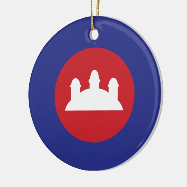 Ornement En Céramique Roundel cambodgien (Gauche)