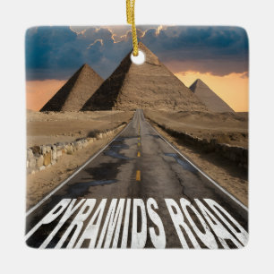 Ornement En Céramique Route des Pyramides Égypte Désert Monument Art
