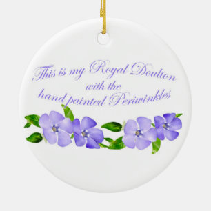 Ornement En Céramique Royal Doulton Periwinkles