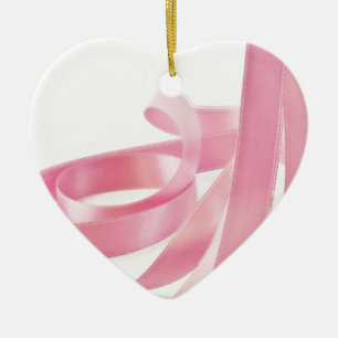 Ornement En Céramique Ruban rose
