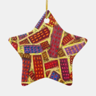 Ornement En Céramique Rues De Gold Heaven Star Ornament