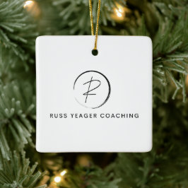 Ornement En Céramique Russ Yeager Coaching Signature Logo