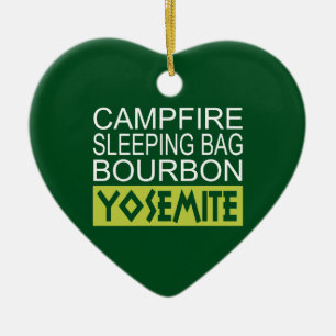Ornement En Céramique Sac couché de feu Bourbon Yosemite