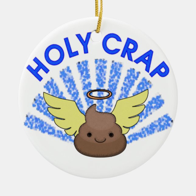 Ornement En Céramique Sacrée merde (Devant)
