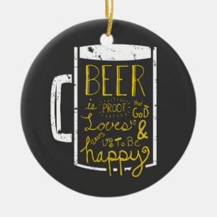 Ornement En Céramique Sagesse de la bière