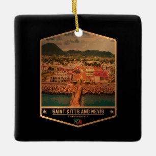 Ornement En Céramique Saint-Kitts-et-Nevis