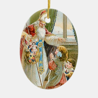 Ornement En Céramique Saint Nicolas de Noël