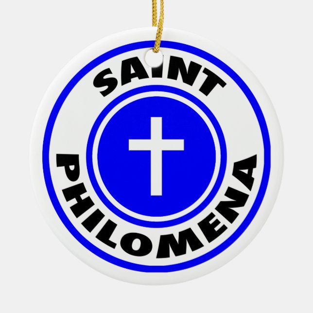 Ornement En Céramique Saint Philomena (Devant)