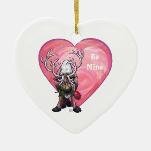 Ornement En Céramique Saint Valentin