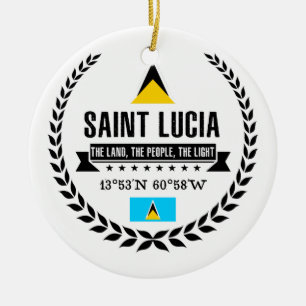 Ornement En Céramique Sainte-Lucie