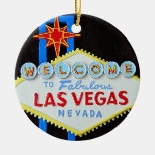 Ornement En Céramique Saison des vacances de Las Vegas