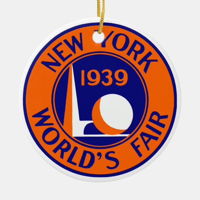 Ornement En Céramique Salon mondial de New York 1939 (Devant)